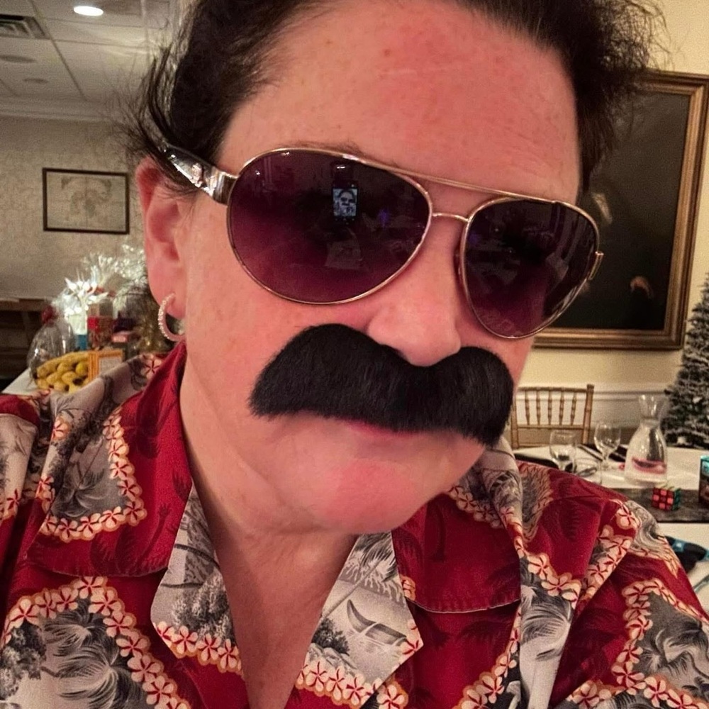 Instant 80s 1980s costume: Magnum PI kit—red Hawaiian shirt of your choice